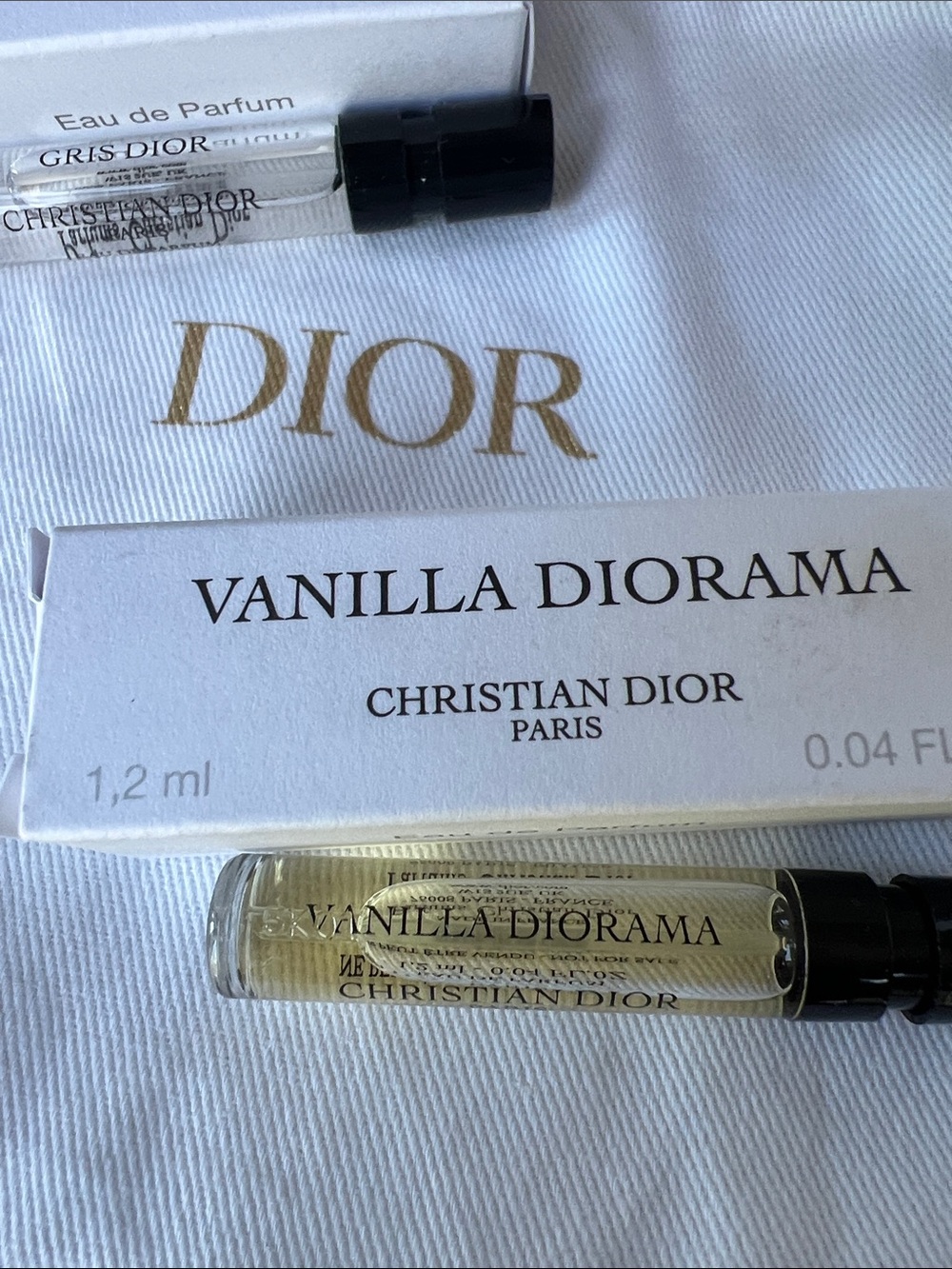 Dior Gris Dior & Vanilla Diorama Samples New - Picture 2 of 3